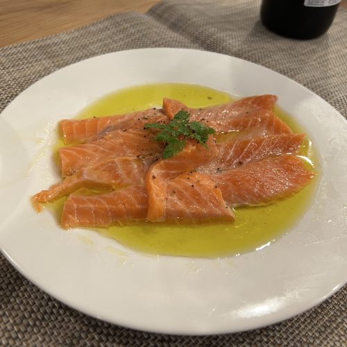 サーモンのカルパッチョ🐟🧡