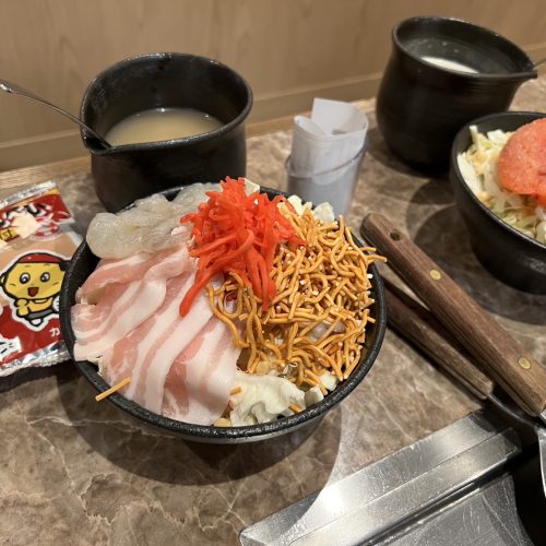 部下ともんじゃ焼き